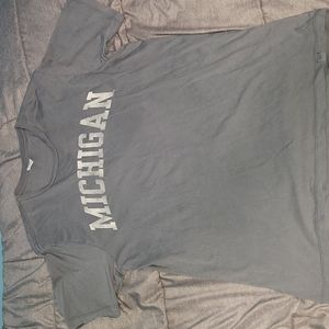 2 for $10‼️Distressed University of Michigan Gray T-shirt